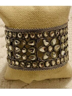 Vintage | Ring | Kundan Silver Bracelet | Ethnic | Festival | Boho | Whimsgoth
